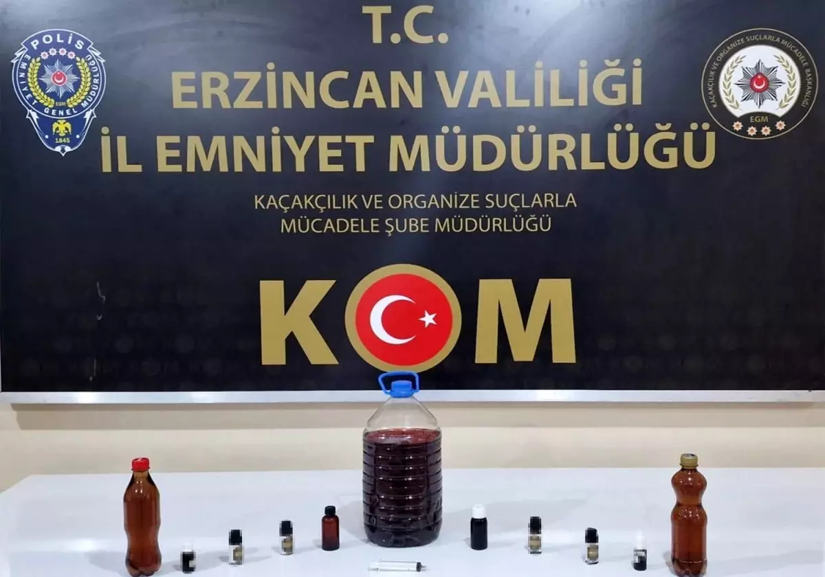 Erzincan’da Sahte Alkol Operasyonu