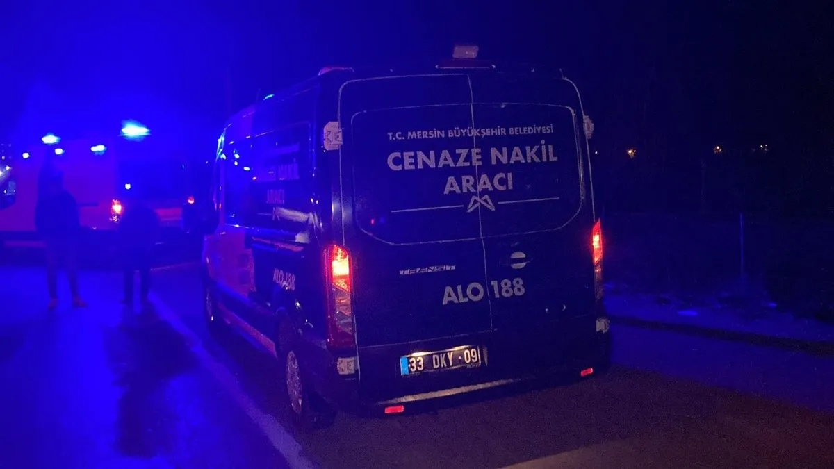 Erdemli’de trafik kazası: 1 ölü, 1 yaralı