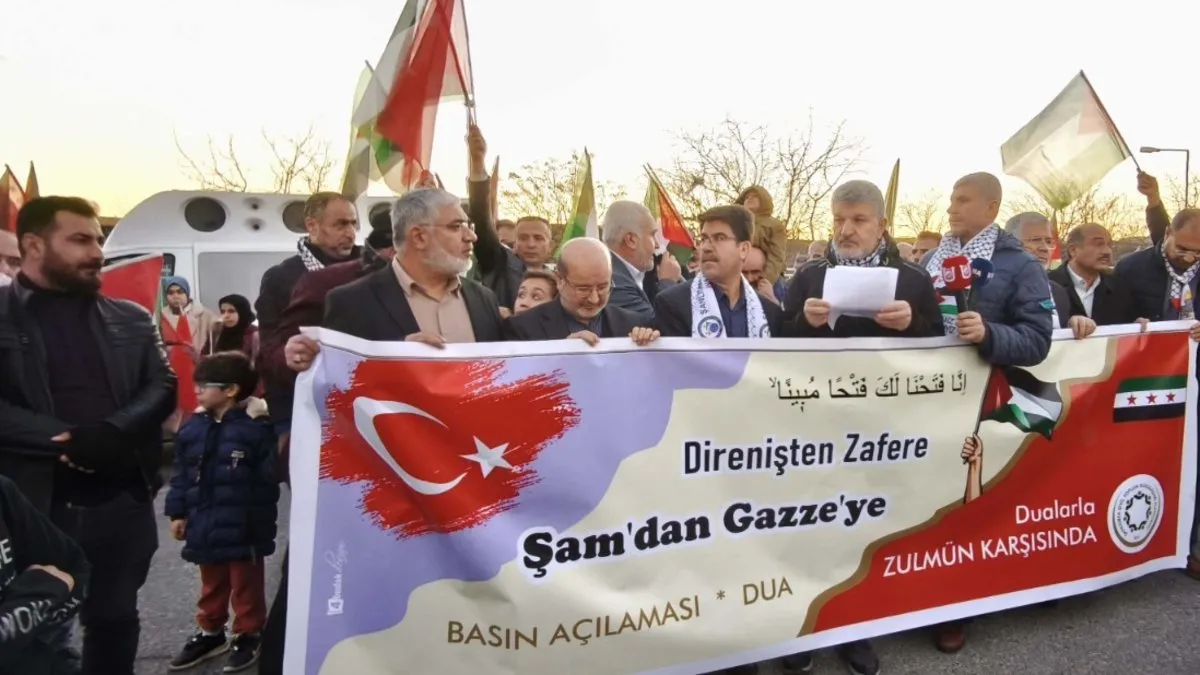 Gazze zaferi Şanlıurfa’da coşkuyla kutlandı!